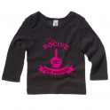 T-shirt Bébé Miss Pirate manches longues